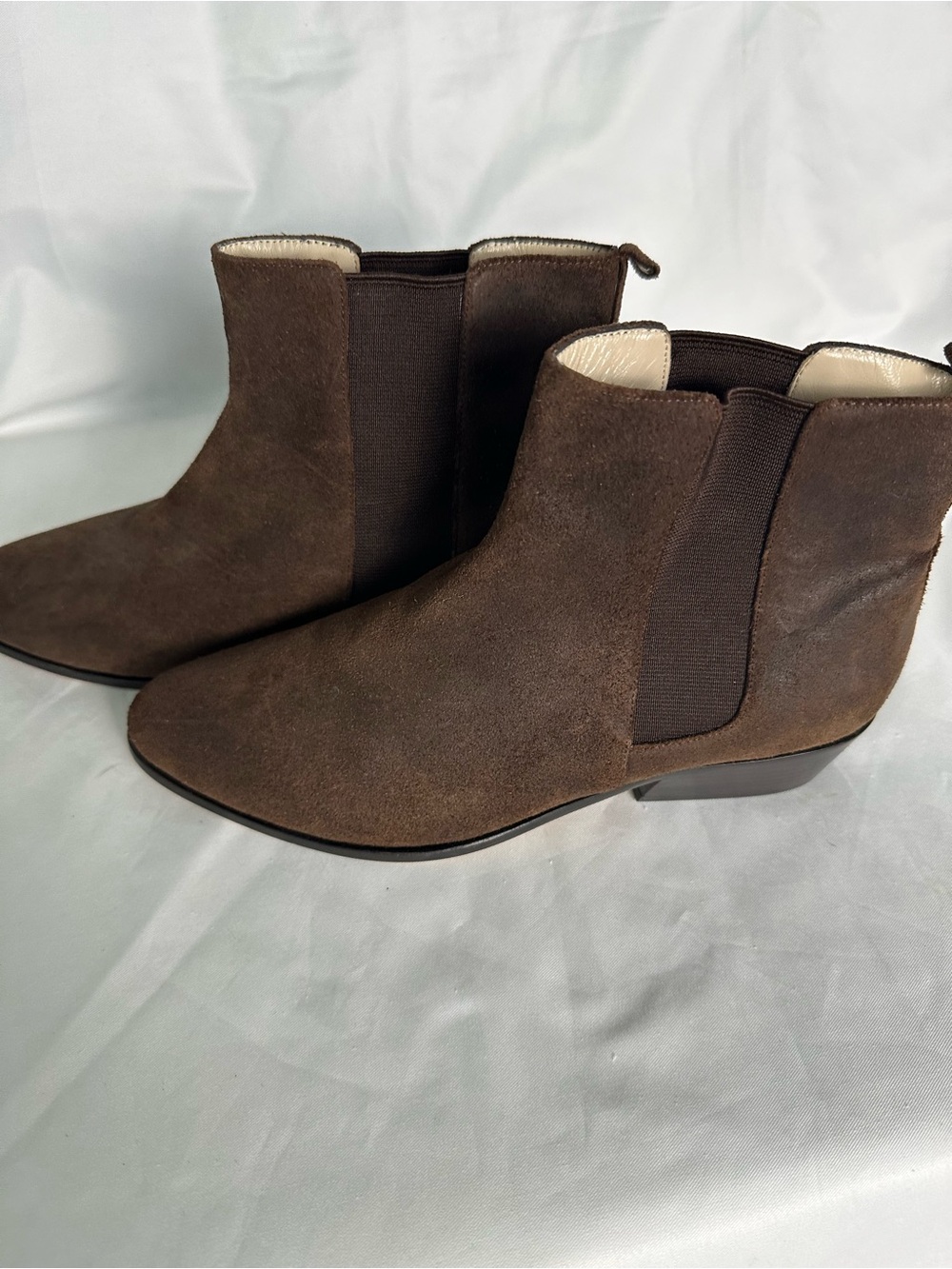 Michael Kors Nubuck Chelsea Ankle Boots Women’s US 6M Brown Leather Sole New